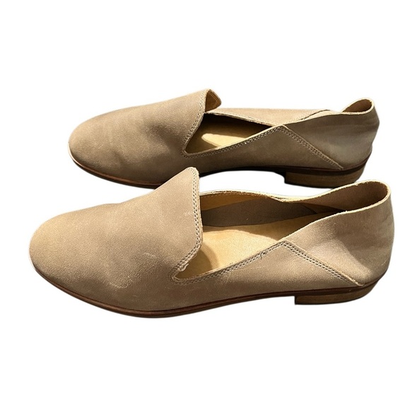 Lucky Brand Womens  Slip On Shoes Brown Leather Loafers Casual Heels - Picture 3 of 6